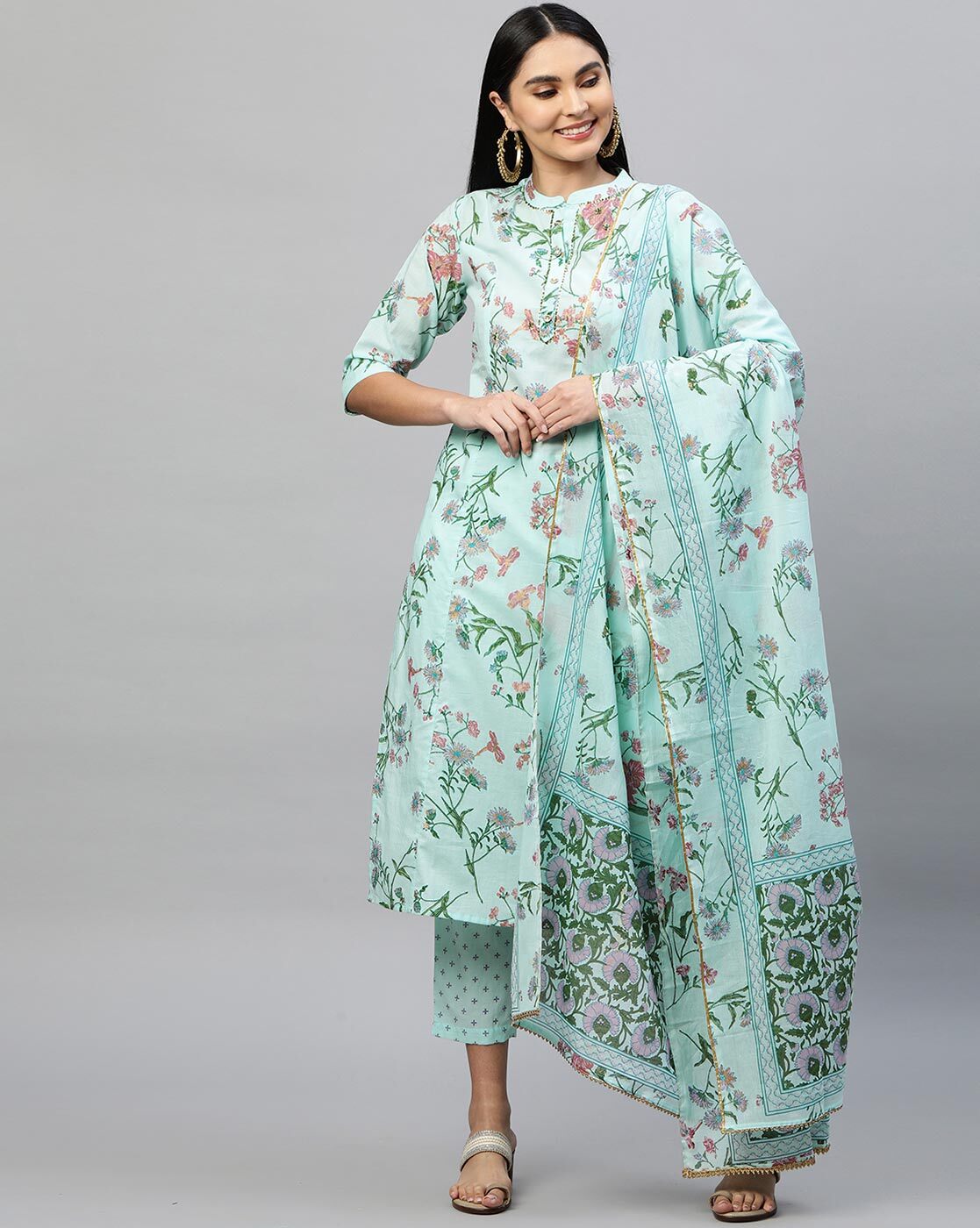 Buy Maroon Kurta Suit Sets for Women by MAUKA Online | Ajio.com