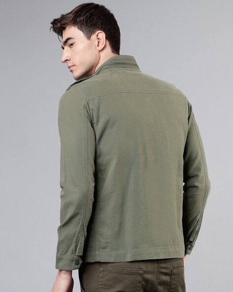 Green Jacket with Brown Chinos | Hockerty