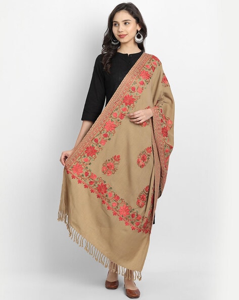 Floral Embroidered Stole Price in India