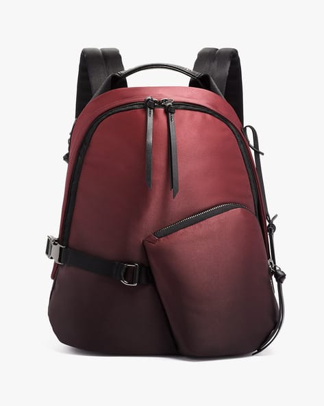 tumi burgundy backpack