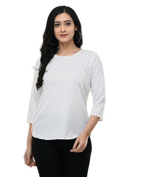 Buy White Tops for Women by SAAKAA Online