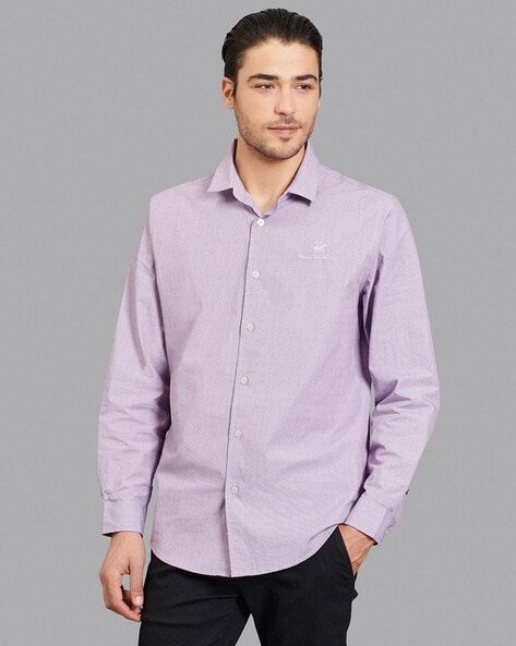 Buy Purple Shirts for Men by Beverly Hills Polo Club Online 