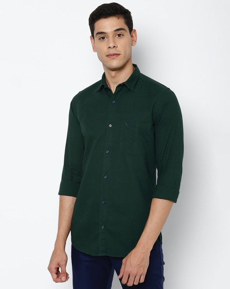 Slim Fit Shirt with Patch Pocket