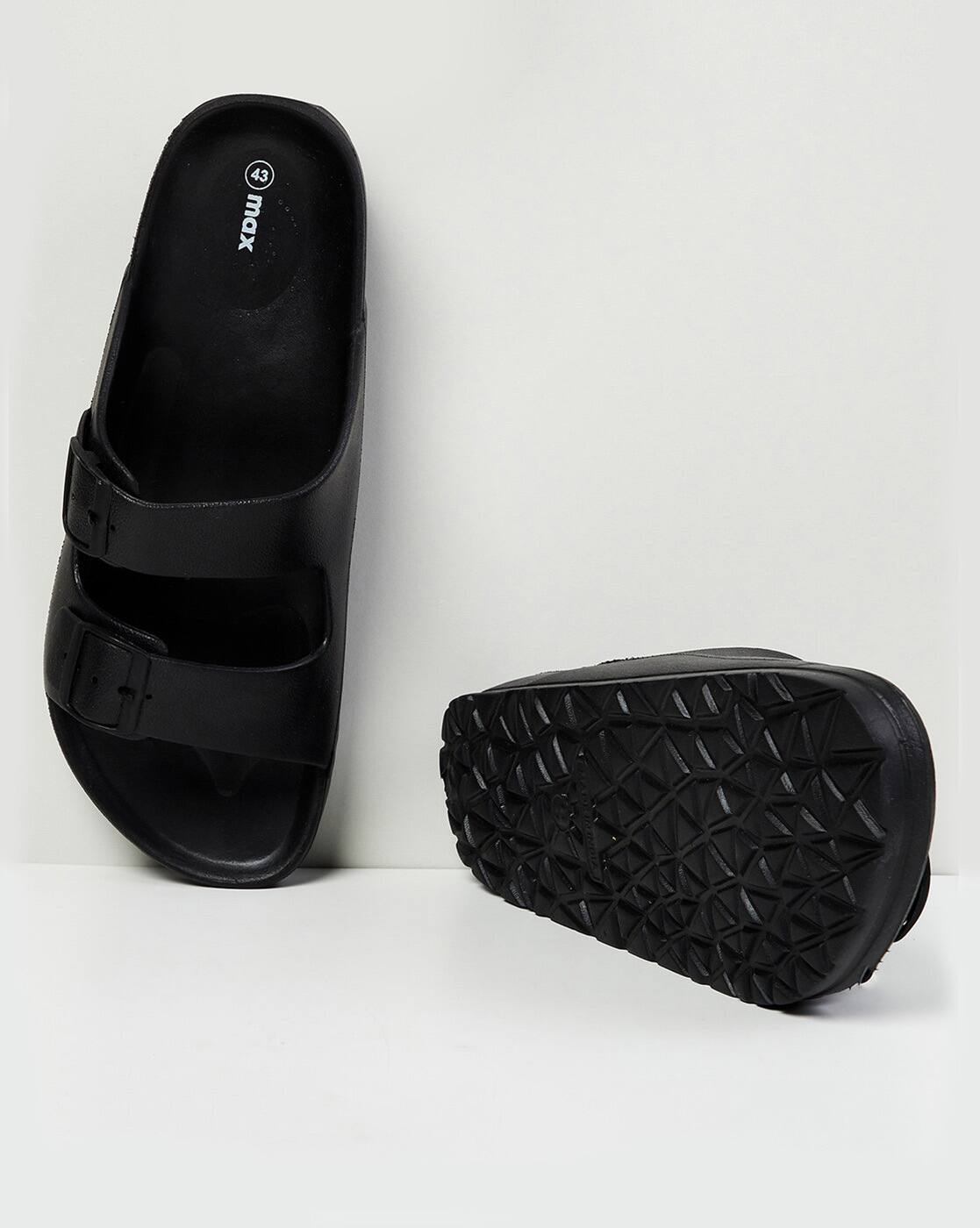 Buy Black Sandals for Men by MAX Online | Ajio.com