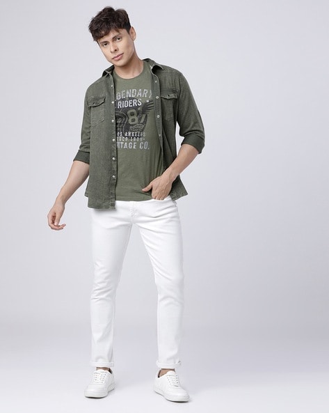 Men's Denim Shirt Outfit Inspiration: 14 Modern Looks For 2024