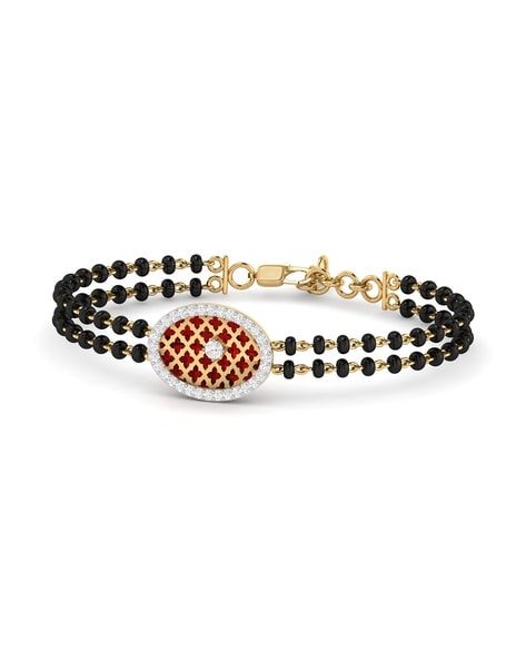Buy Asika Diamond Mangalsutra Bracelet Online | CaratLane