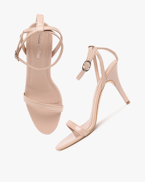 Buy Nude Heeled Sandals for Women by Sneak a Peek Online Ajio