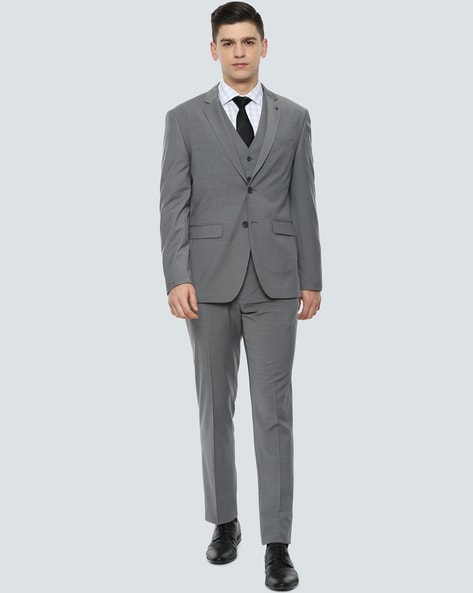 ash colour 3 piece suit