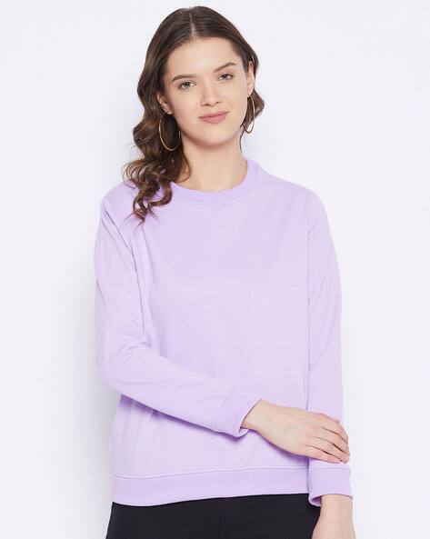 purple sweatshirt