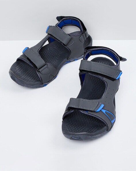 Buy Men's Grey Color Block Sandals Online in India at Bewakoof