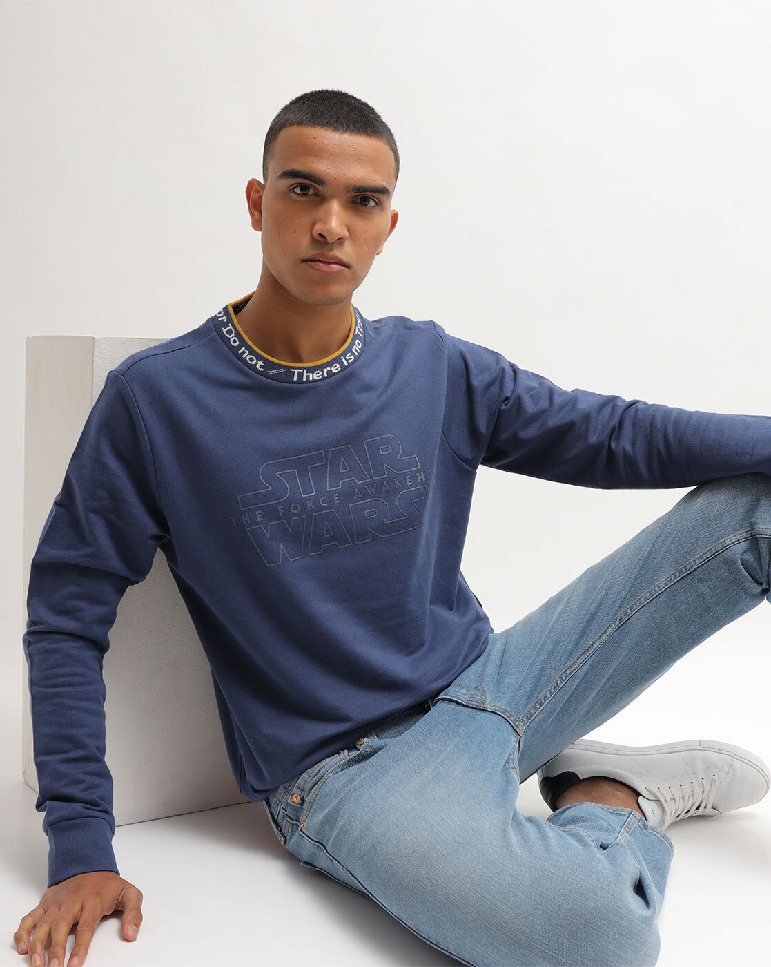 Buy Dark Blue Sweatshirt & Hoodies for Men by ALTHEORY Online 