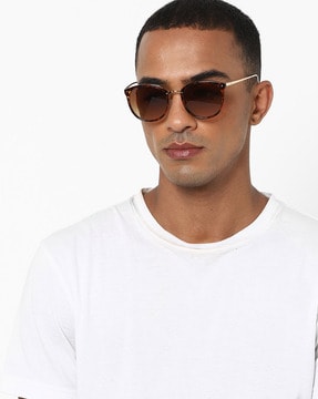 mens brown round sunglasses