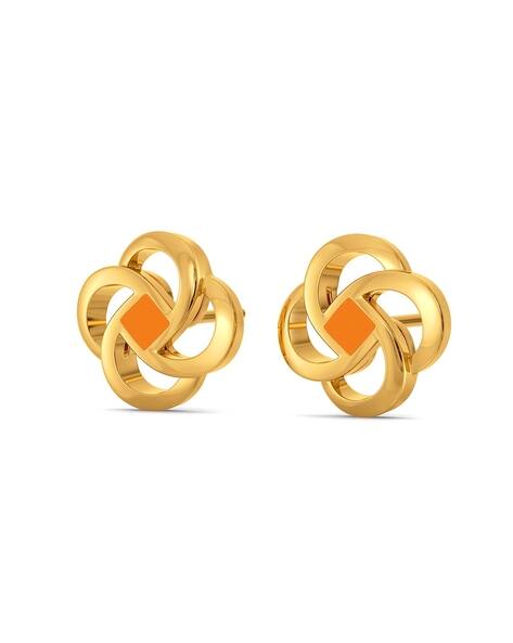 Buy Gold Toned Earrings For Women By Melorra Online Ajio Com