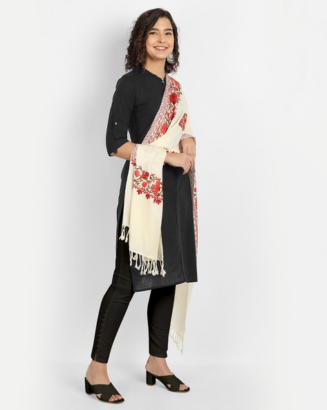 Embroidered Kadhai Stole Price in India