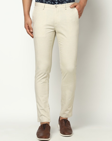 Men's Beige Trousers | Stone Trousers | Suit Direct