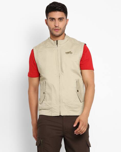 half sleeve reversible jacket