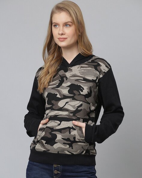 Women's hot sale camouflage sweatshirts