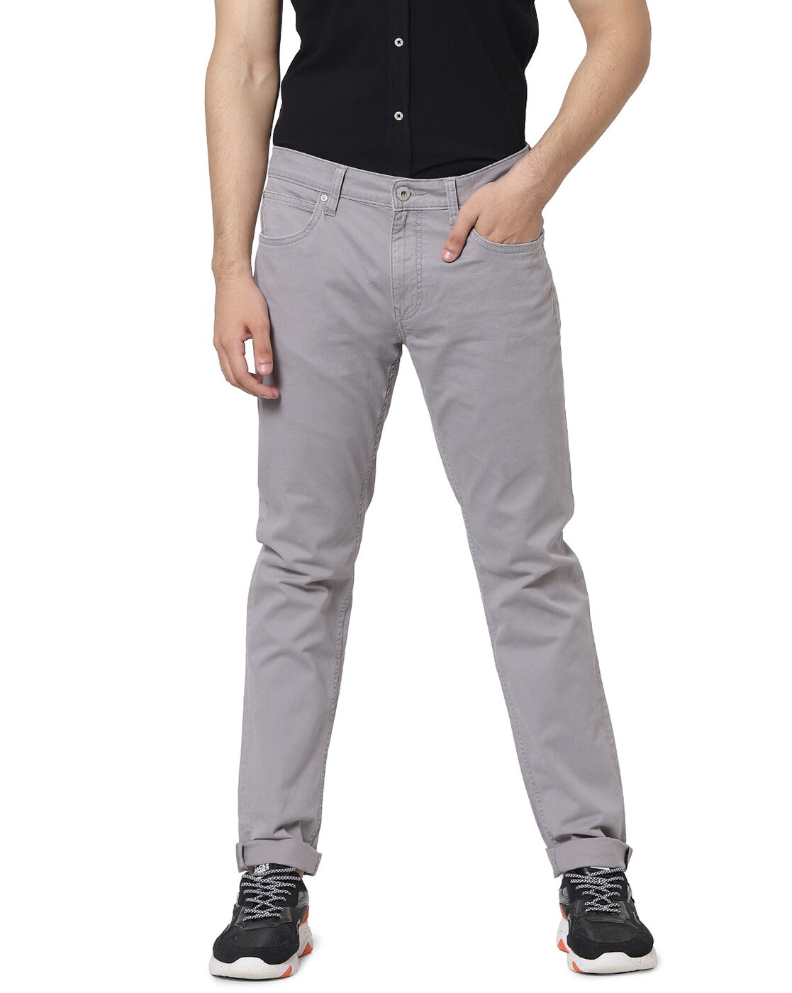 Buy Hackett London Men Cream Solid Ecru 5Pocket Trousers Online  891742   The Collective