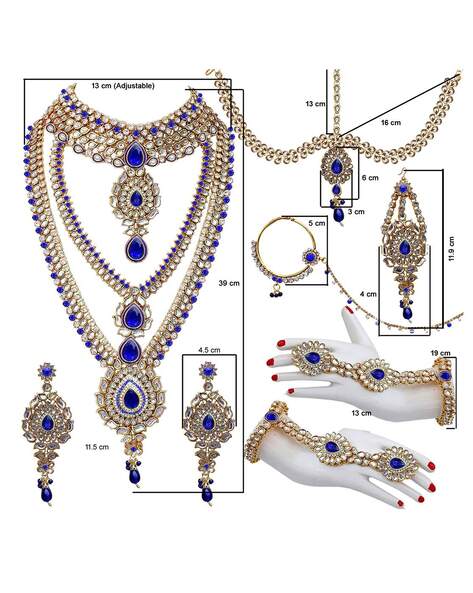 Rhodium Polish Zirconia Necklace Set – Violet & Purple Designer Fashion  Jewellery