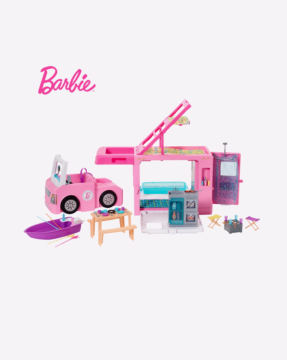 Barbie three in one camper new arrivals