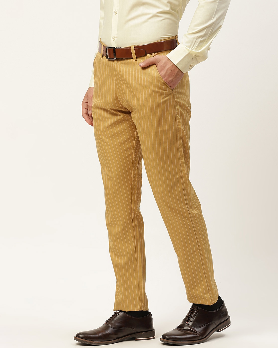 Buy Dark Gold Straight Pants Online  Trouser pants for women