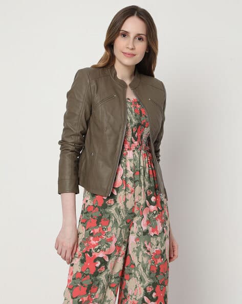 vero moda olive green jacket
