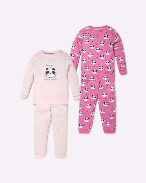 Pack of 2 Printed Pyjama Sets