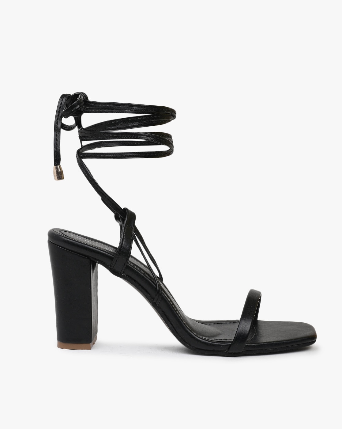 MissHeel Chunky Lace-up Heels Sandals Black India | Ubuy