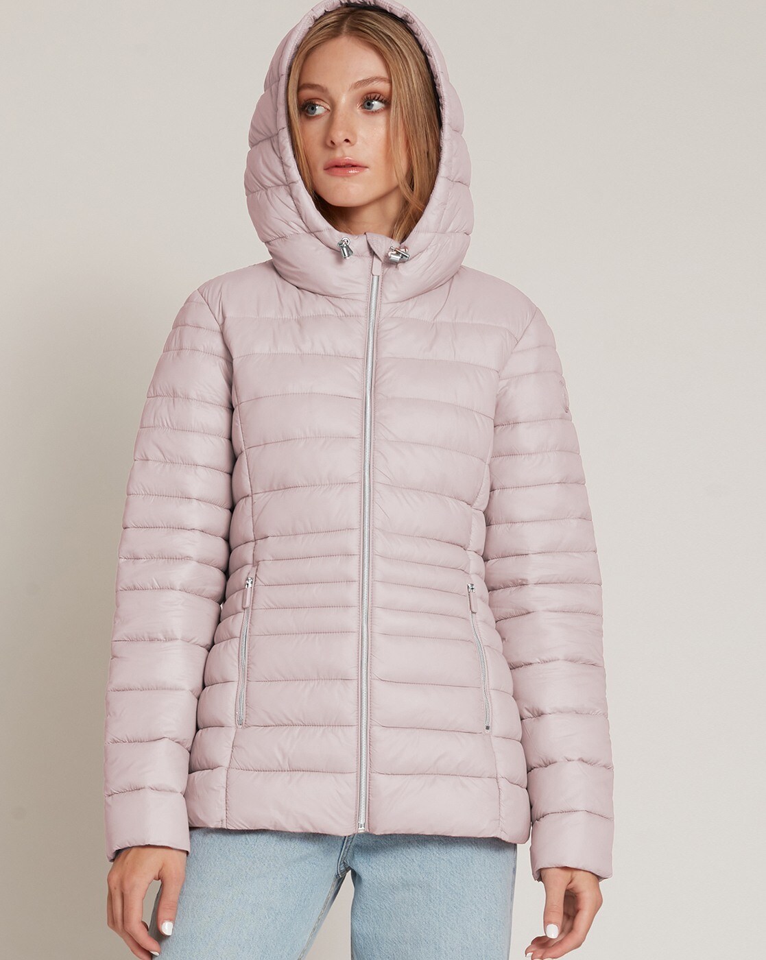 pink packable jacket