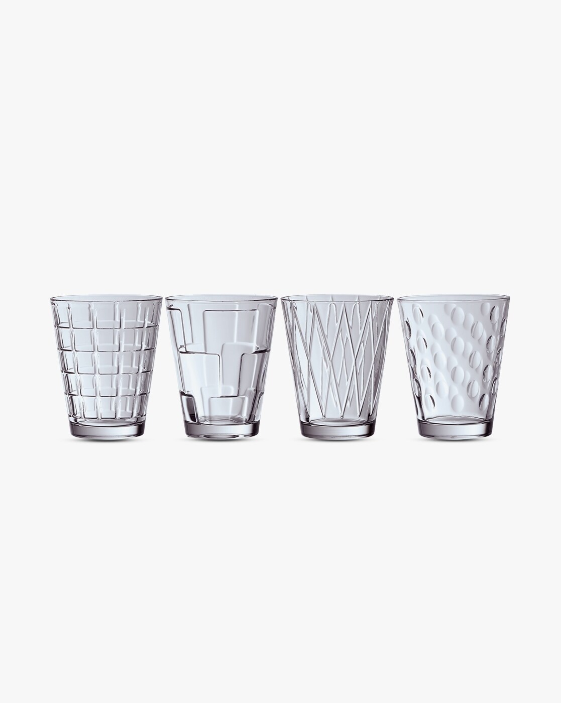 Buy VILLEROY & BOCH Set of 4 Dressed Up Water Glasses - 310 ml, Opaque  White Color Home & Kitchen