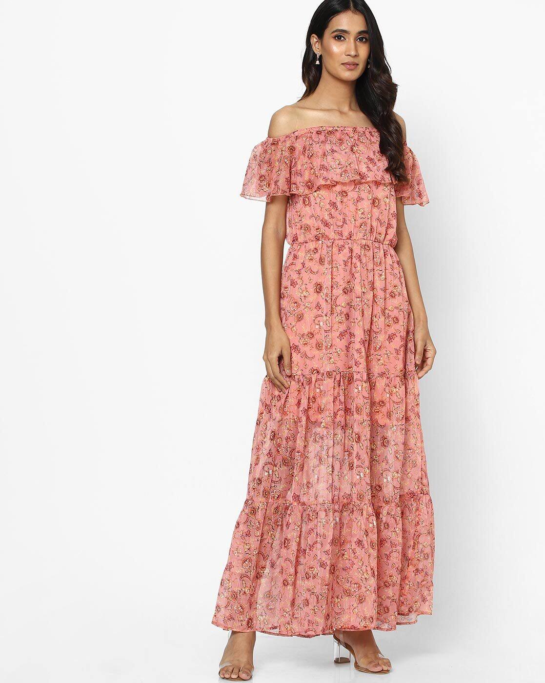Peach Dresses for Women by PROJECT EVE 