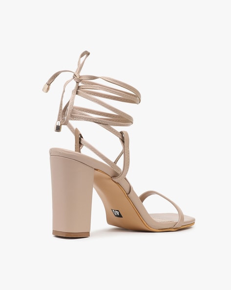 Buy White Heeled Sandals for Women by Everqupid Online | Ajio.com