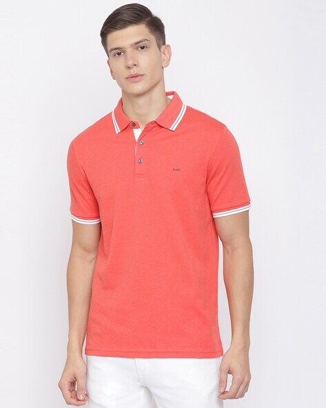 Michael kors cheap polo mens red