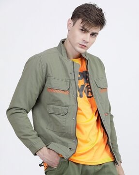 olive green jeans jacket