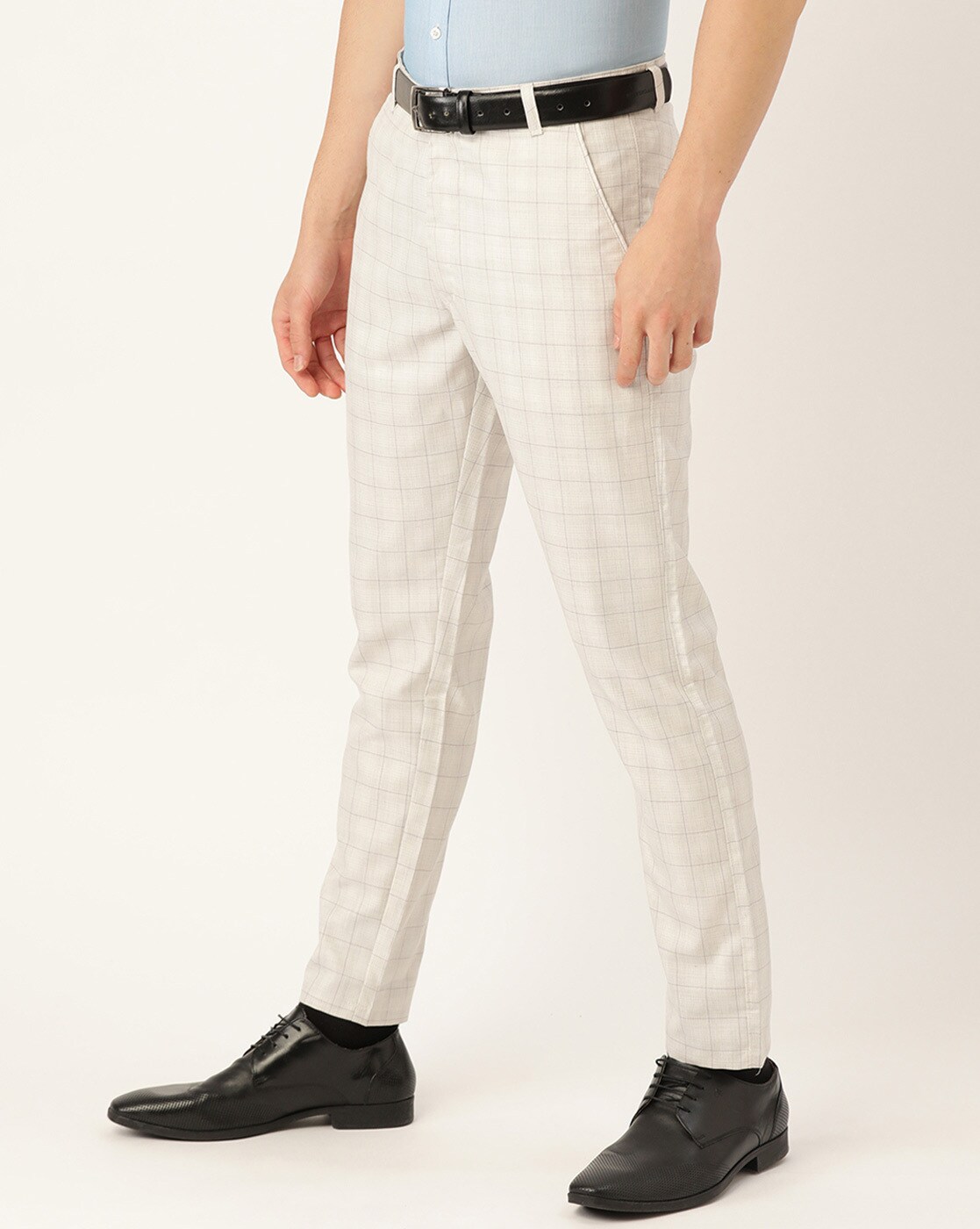 Tall Skinny Check Dress Pants | boohooMAN USA