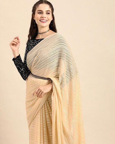 Cream Saree - Buy Trendy Cream Saree Online in India | Myntra