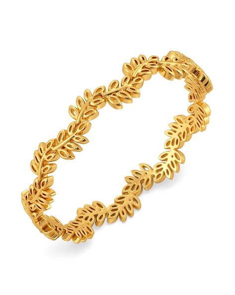 leaf gold bracelet