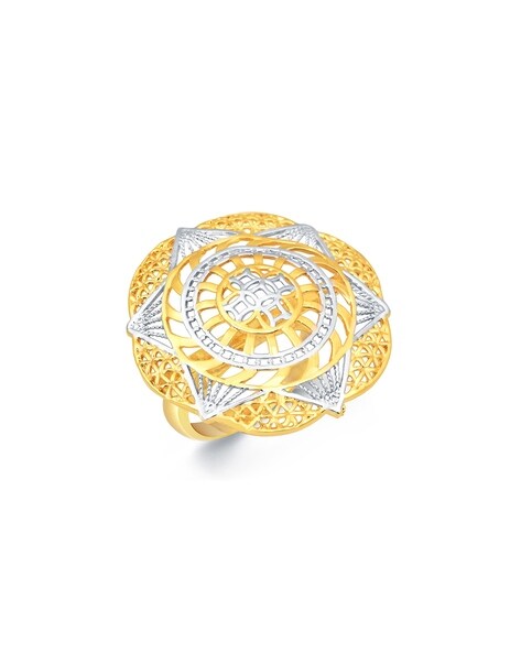 Buy Mia By Tanishq Nature's Finest Gold Organic Whirl Ring Online At Best  Price @ Tata CLiQ