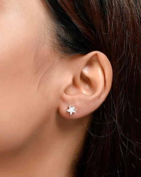 Sterling Silver Circle Stud Earrings – julie garland jewelry