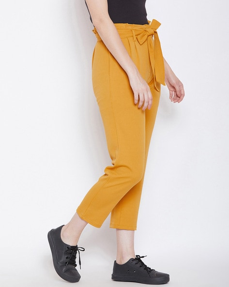 Linen Paper Bag Pants ALEXA / High Waisted Linen Trousers / Tapered Linen  Pants - Etsy