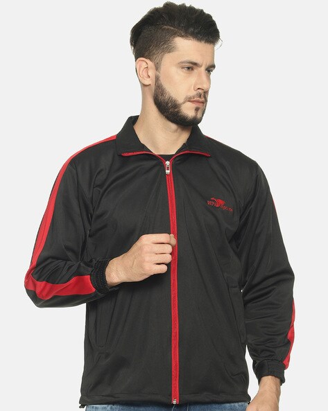 Men's Casual Sports Jacket Zip Pockets - Temu