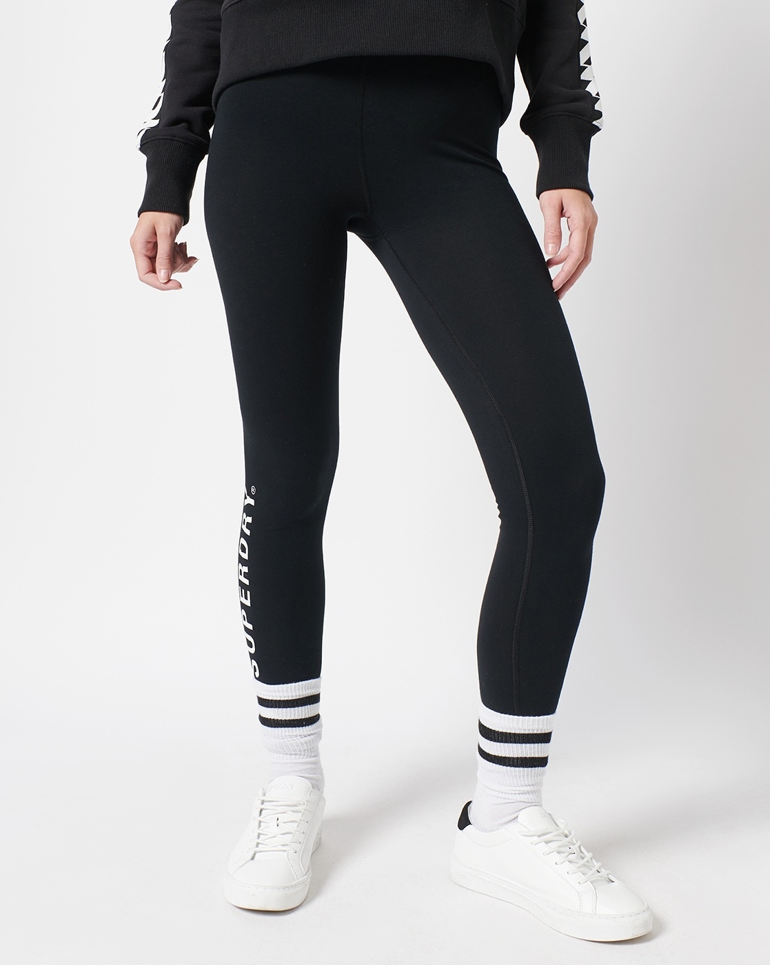 Buy Black Leggings for Women by SUPERDRY Online