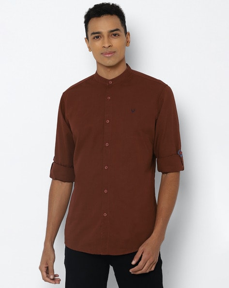 Allen Solly Embroidered Mens Shirt