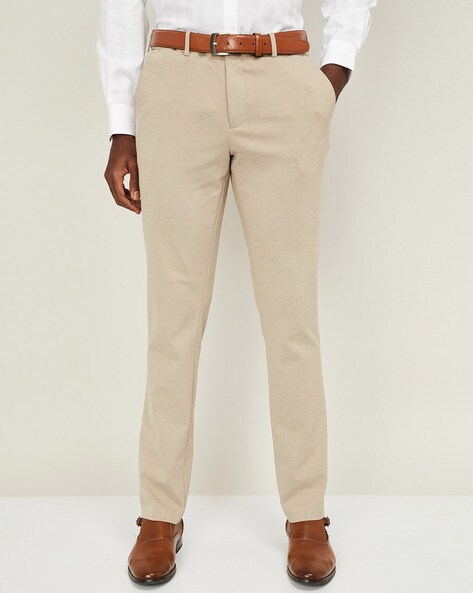 Buy Beige Trousers & Pants for Men by GAS Online