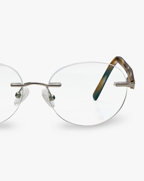 Frameless circle clearance glasses