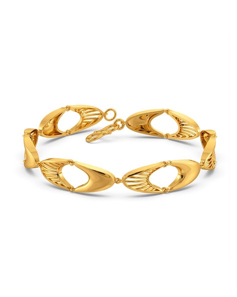 Buy Gold Floral Bangle Bracelets - Joyalukkas