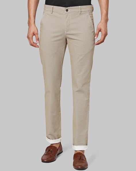 Buy Park Avenue Navy Mid Rise Trousers for Men Online  Tata CLiQ