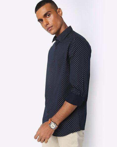 Navy Blue Shirts for Men by MONTE CARLO 