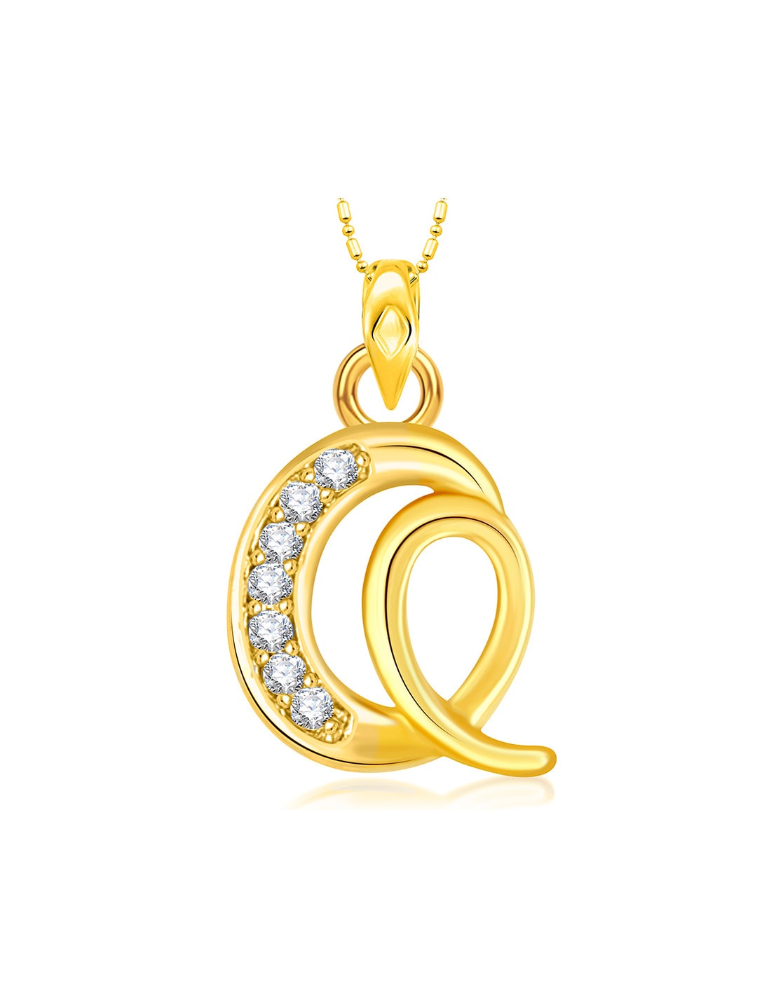 Buy VSHINE FASHION JEWELLERY Gold Plated Metal K Alphabet Pendant