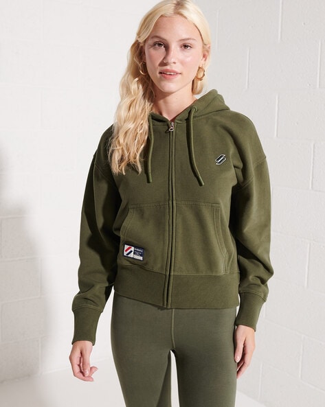 Olive green adidas sweatshirt 2025 womens